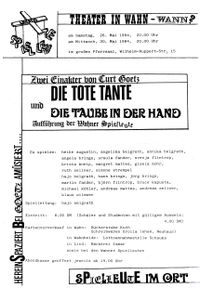 1984 - 1 Die tote Tante &amp; Die Taube in der Hand
